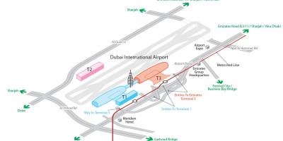 Dxb airport 지도