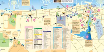 지도 두바이의 명소