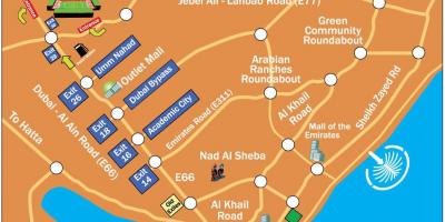 럭비 세븐 두바이에 위치 지도