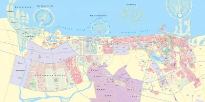 지도 두바이의 도시