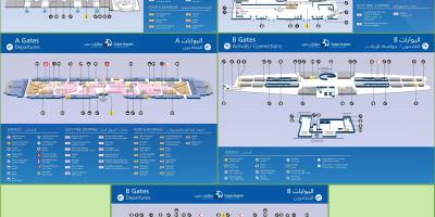 터미널 3 두바이 공항 지도
