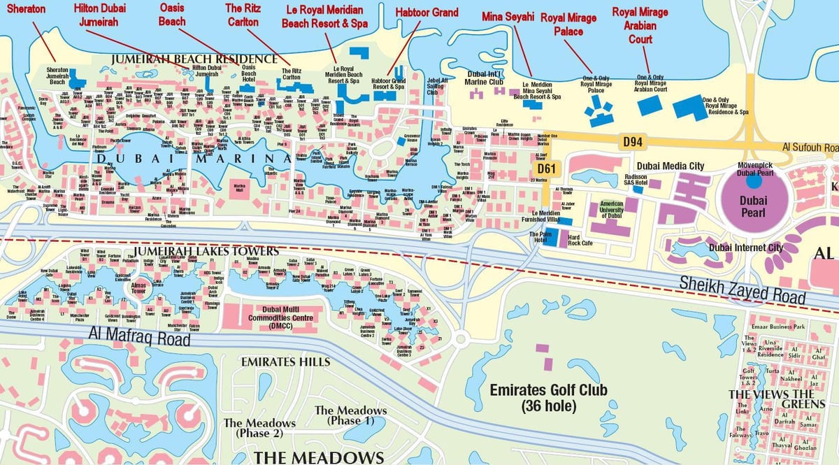 지도 Jumeirah beach
