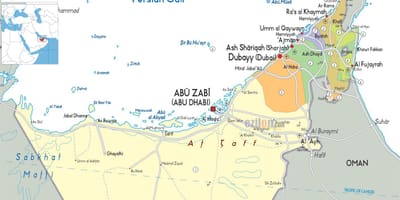 지도 두바이,UAE