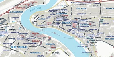 지도 Deira Dubai