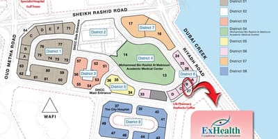 지도 Dubai healthcare city