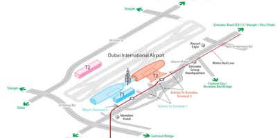 Dxb airport 지도