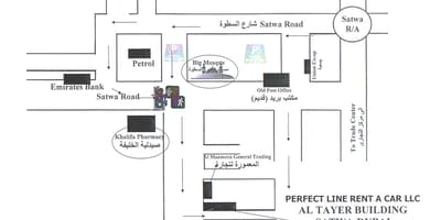 두바이 Satwa 지도